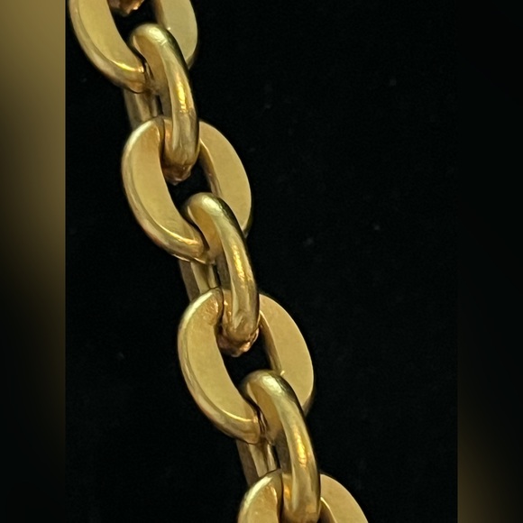 Maxine Denker Pearl Necklace Couture Designer Choker signed Matte Gold Tone 90’s - Picture 5 of 6